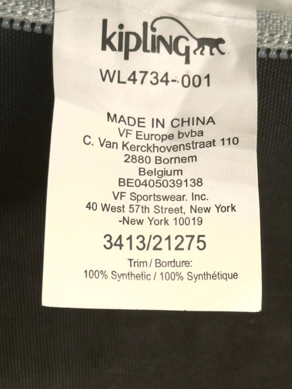 Kipling WL4734 Alcatraz II Black Rolling Travel Backpack - Picture 14 of 14